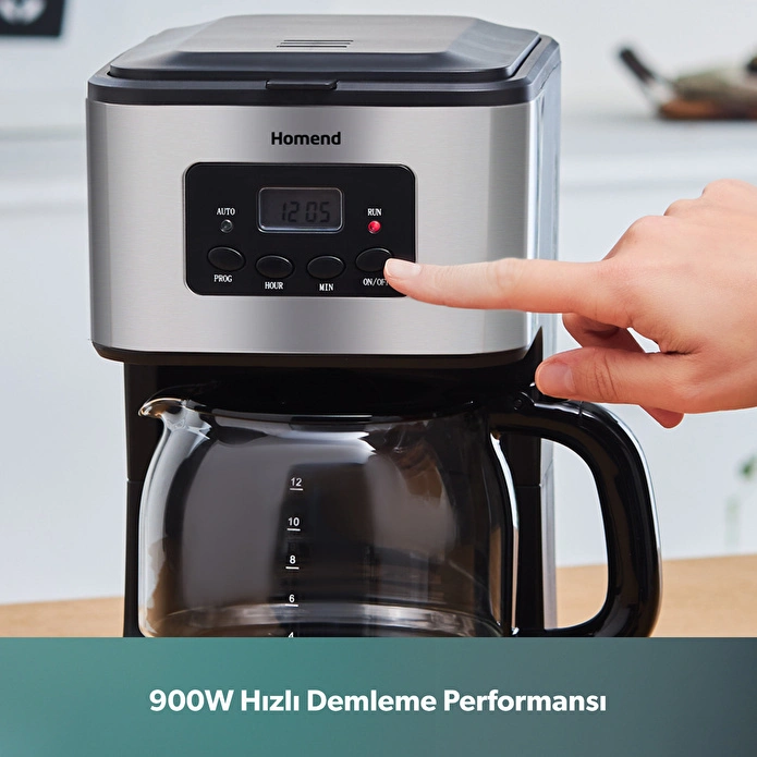 Homend Coffeebreak 5006h Otomatik Zaman Ayarlı XL (12 Fincan) Filtre Kahve Makinesi