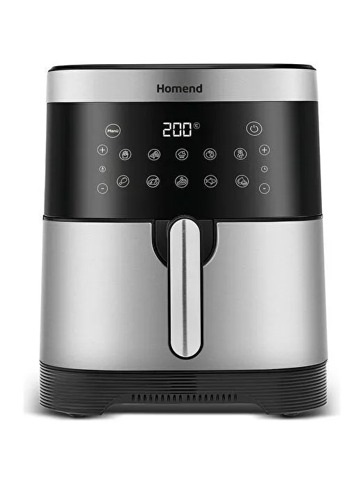 Homend Airfryday Inox 2512H XXXL Dokunmatik Ekran 10 Programlı Airfryer