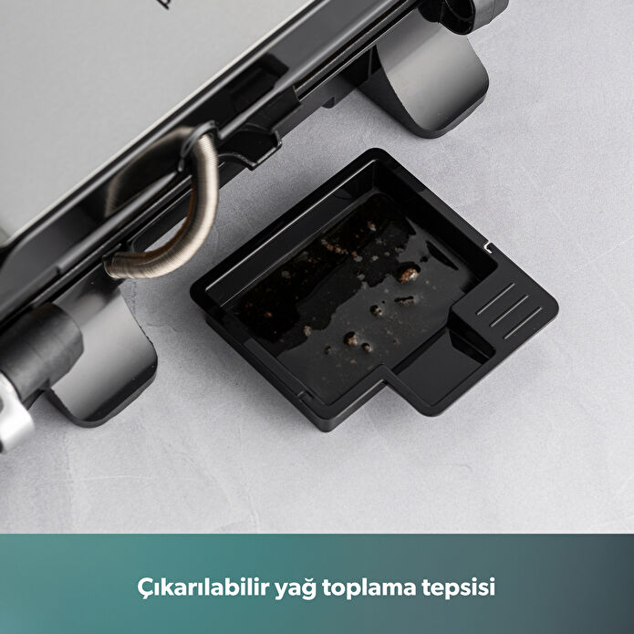 Homend Grilliant 1356H Inox Gövdeli Döküm Plakalı Tost ve Izgara Makinesi