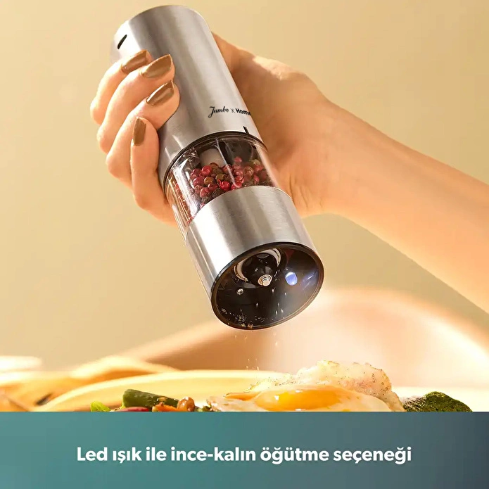 Homend Grindgo 6003H Şarjlı Baharat Değirmen Seti
