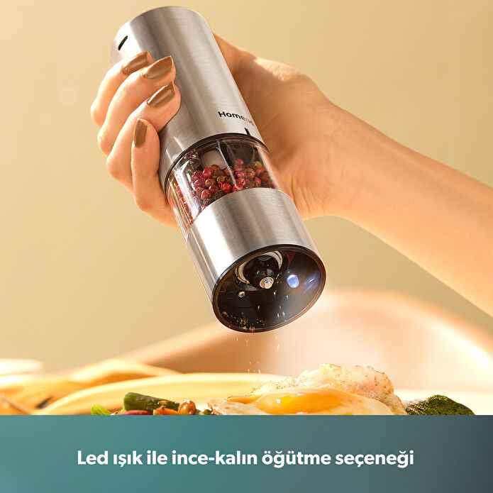 Homend Grindgo 6003H Şarjlı Baharat Değirmen Seti