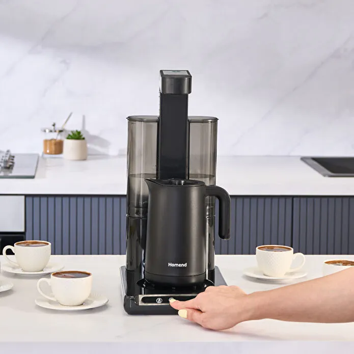 Homend Smart Royaltea Plus 1781H 2 in 1 Wifi Otomatik Çay ve Türk Kahve Makinesi Inox 