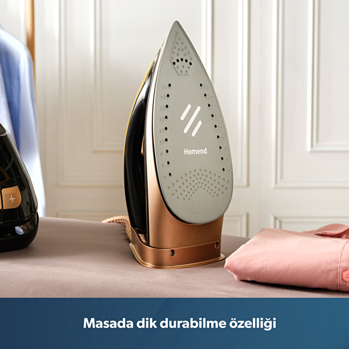 Homend Jetsteam 1175H Buhar Kazanlı Ütü Siyah Gold