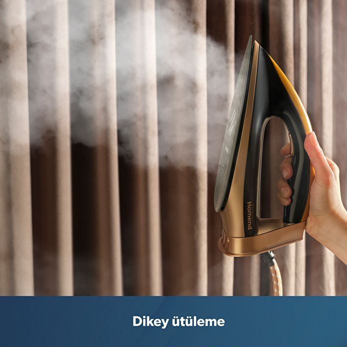 Homend Jetsteam 1175H Buhar Kazanlı Ütü Siyah Gold
