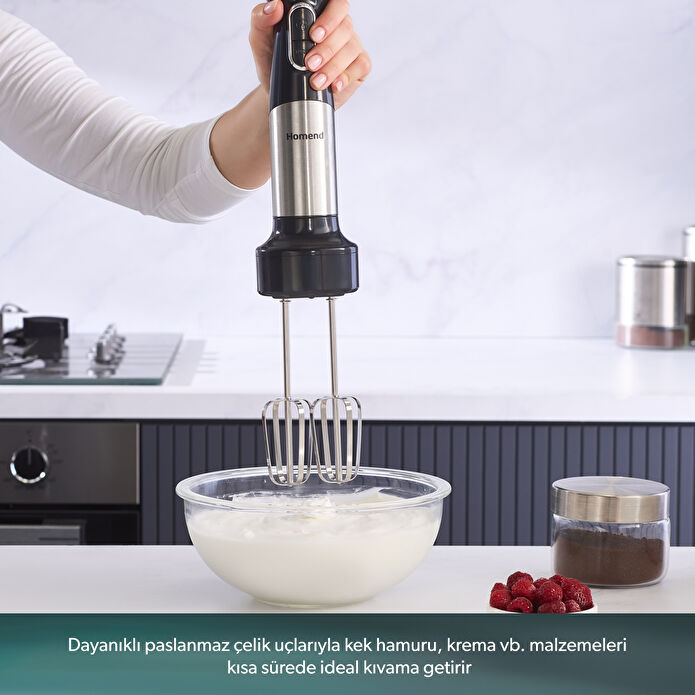 Homend Functionall 2848H Mutfak Robotu 1500W Inox