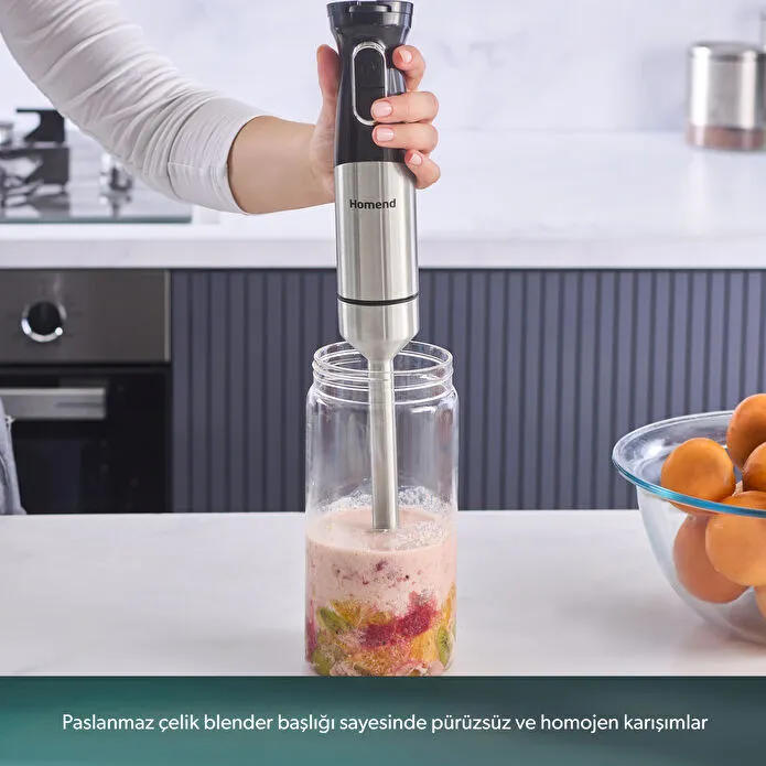 Homend Functionall 2848H Mutfak Robotu 1500W Inox