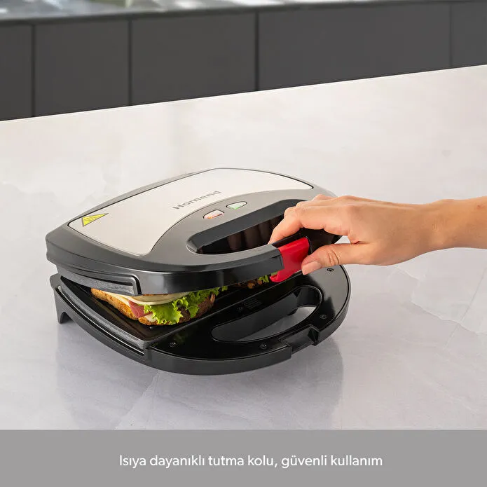 Homend Toastbuster 1325H Çıkarılabilir Tost Plakalı Waffle Makinesi