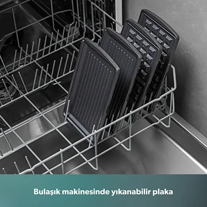 Homend Toastbuster 1325H Çıkarılabilir Tost Plakalı Waffle Makinesi