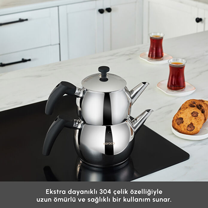 Karaca Alim İndüksiyon Tabanlı Midi Boy Çaydanlık