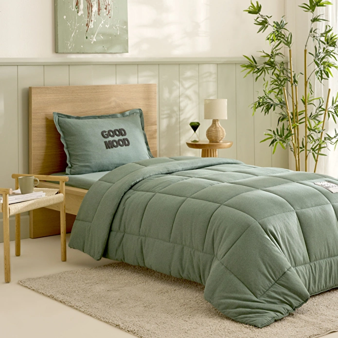 Karaca Home Motto Cotton Comfort Tek Kişilik Uyku Seti Petrol