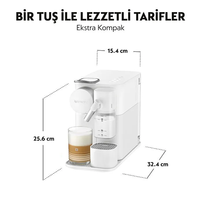 Nespresso F121 Latissima One Süt Çözümlü Kahve Makinesi Beyaz