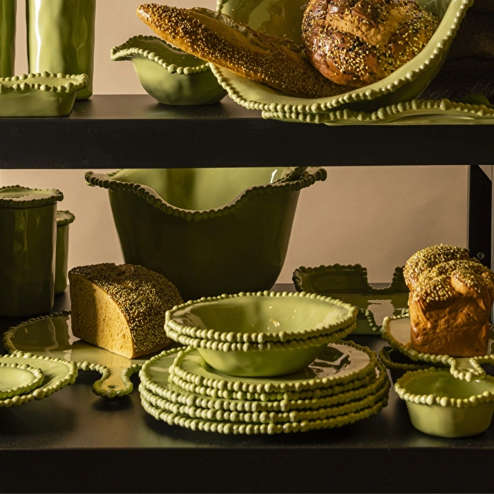 Baci Milano Joke Table Kitchen Melamin Yemek Tabağı 28 cm Yeşil