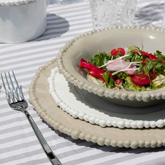 Baci Milano Joke Table Kitchen Melamin Servis Tabağı 28 cm Kahverengi