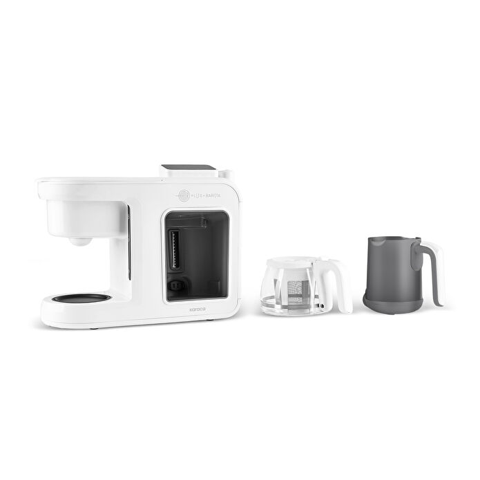 Karaca Hatır Plus Barista 6 in 1 Latte Cappuccino ve Közde Türk Kahve Makinesi Matte White