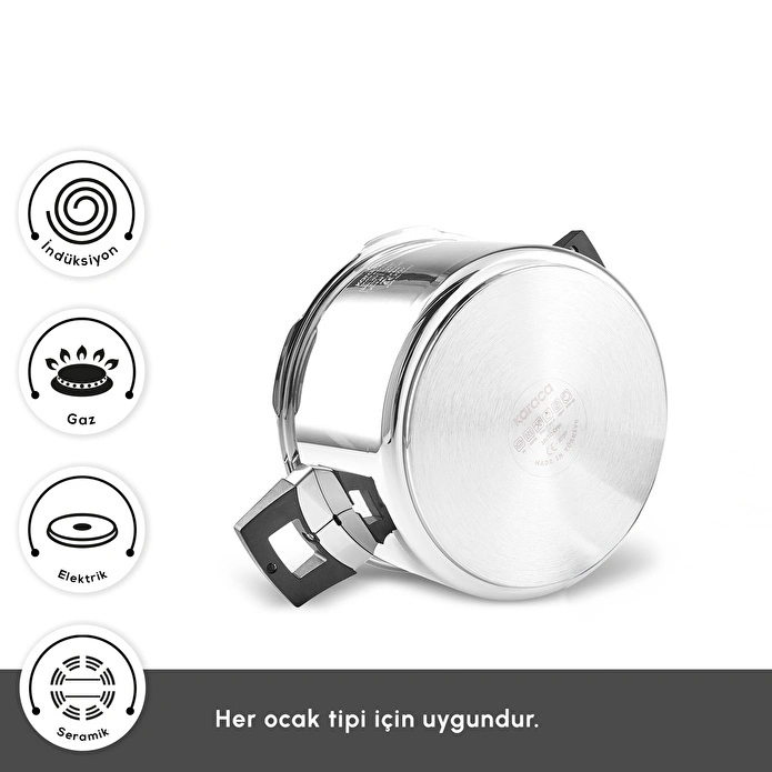 Karaca Quick and Safe İndüksiyon Tabanlı Düdüklü Tencere Seti 4+6 Lt
