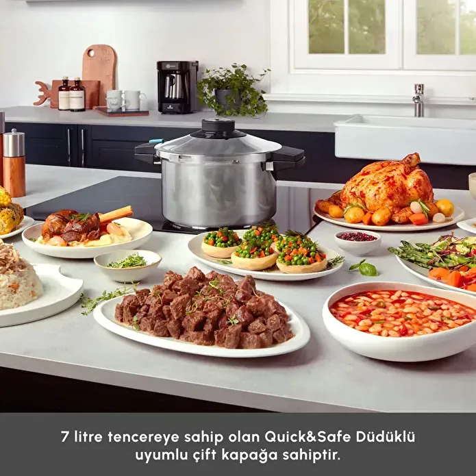 Karaca Quick And Safe İndüksiyon Tabanlı Düdüklü Tencere 7 Lt