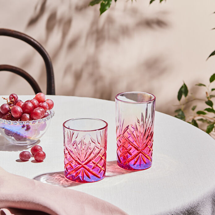 Karaca Melodico Meşrubat Bardağı Kırmızı 375 ml