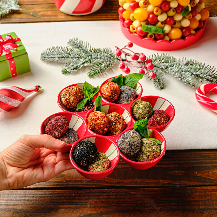 Karaca Candy Stripe 7 Bölmeli Çerezlik