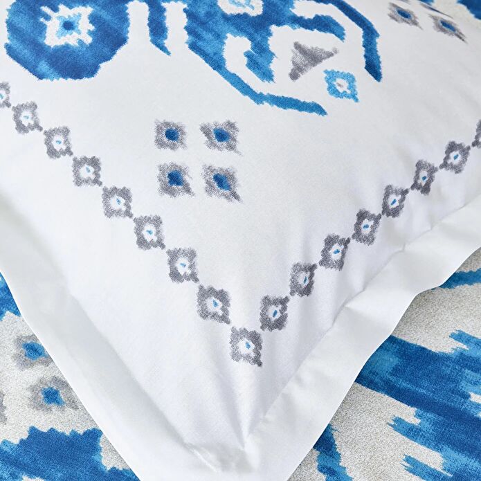 Karaca Home Neos %100 Pamuk King Size Nevresim Takımı Mavi