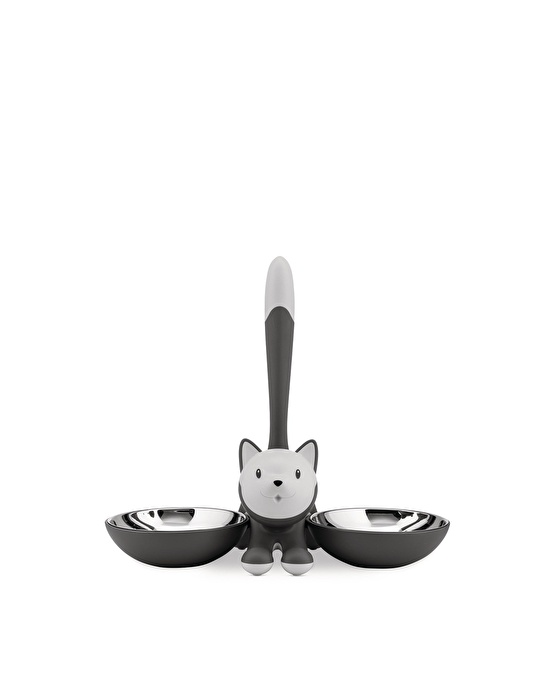 Alessi Tigrito Gri Kedi Mama Kabı 32x16x28 Cm Sh
