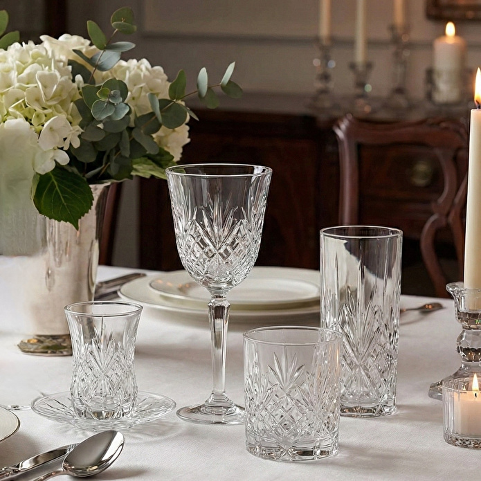 RCR Melodia Yüksek Kalite Cam 6'lı Meşrubat Bardağı Seti 360 ml