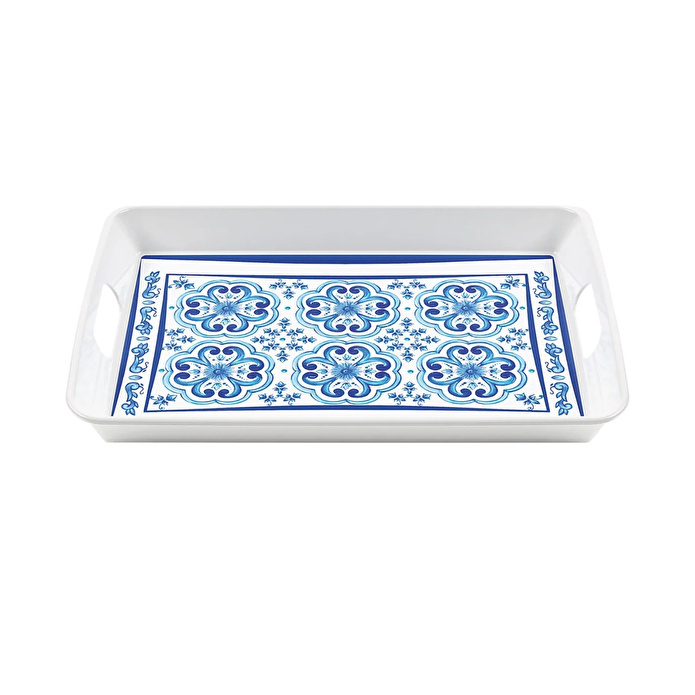 Guzzini Blues Dikdörtgen Tepsi Melamin 47,7 x 34 cm