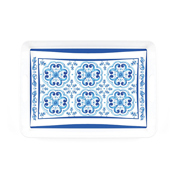 Guzzini Blues Dikdörtgen Tepsi Melamin 47,7 x 34 cm