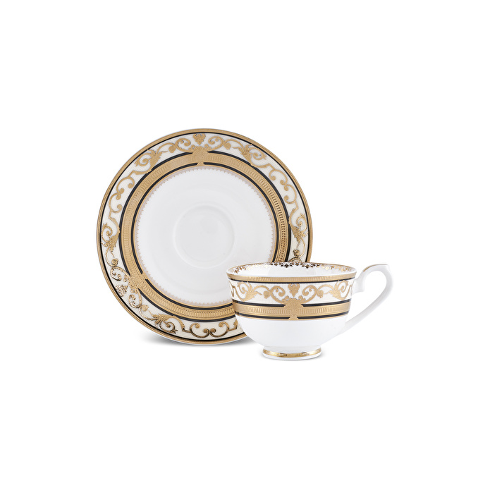 Weimar Carla Of Bavaria 6 Kişilik 12 Parça Kahve Seti Siyah