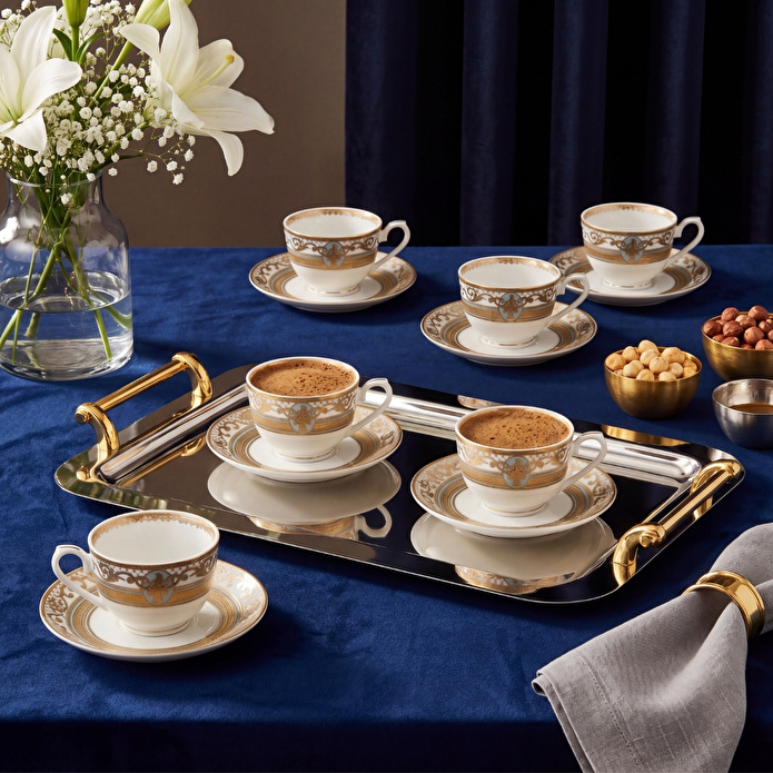 Weimar Andrea Of Spoleto 12 Parça 6 Kişilik Kahve Takımı Yeşil