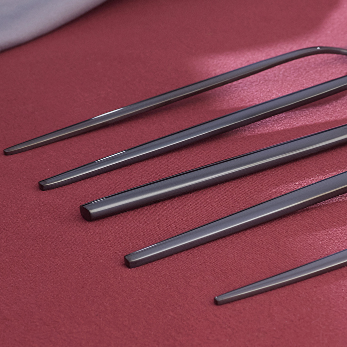 Karaca Orion 30 Parça 6 Kişilik Çatal Kaşık Bıçak Takımı Black