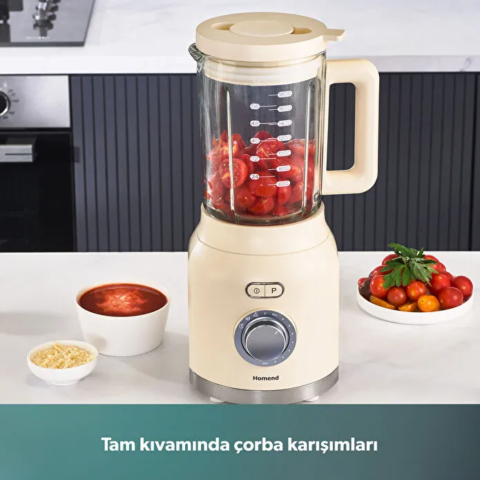 Homend Artfood 4925h Profesyonel Blender Krem 1200W