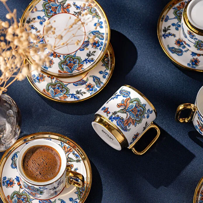 Emsan Kandilli 6 Kişilik Kahve Fincan Takımı