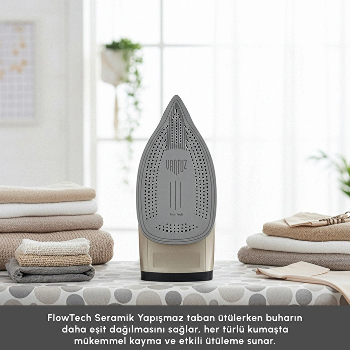 Karaca Vantuz Ultrasteam Buharlı Ütü Black Gold