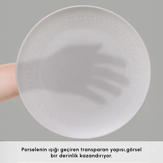 Karaca Forever Bone Artiste 53 Parça 12 Kişilik Yemek Takımı