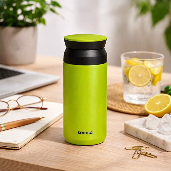 Karaca Rainbow Çelik Sızdırmaz Termos Yeşil 350 ml