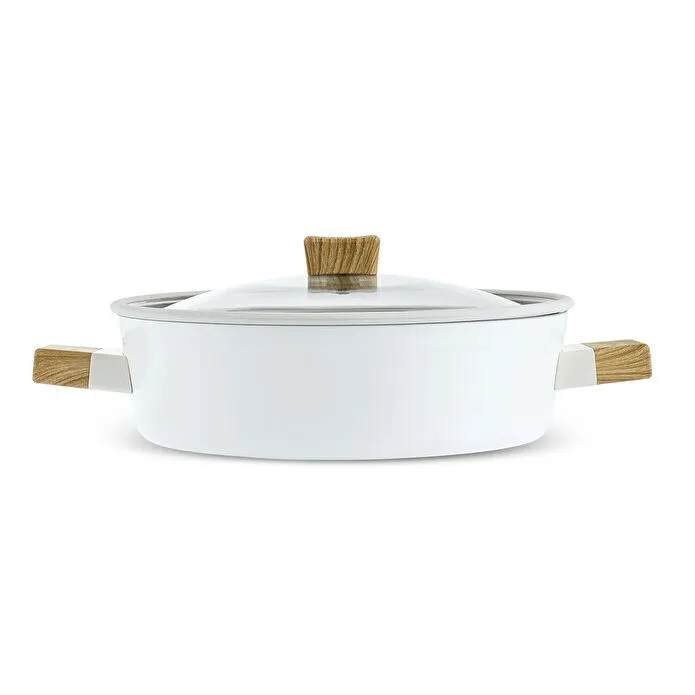 Karaca x Refika Swiss Crystal Creamy Wood Karnıyarık Tencere 30 cm