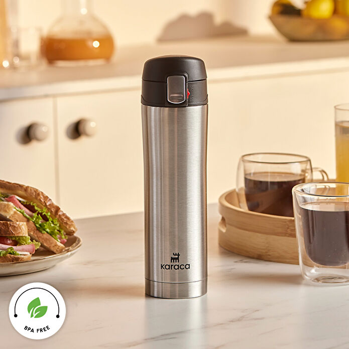 Karaca Pluton Çelik Sızdırmaz Termos Inox 450 ml
