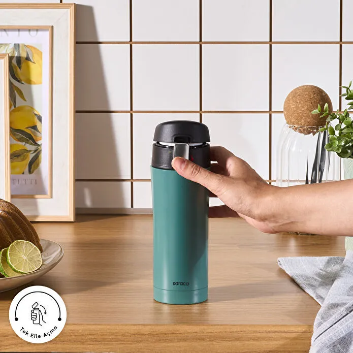 Karaca Pluton Çelik Sızdırmaz Termos Çağla Yeşili 350 ml