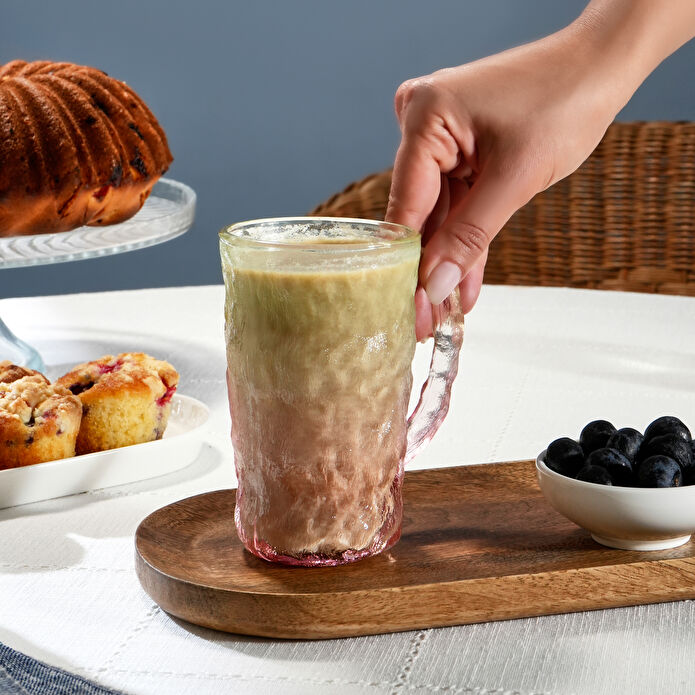 Karaca Glacier Mug Pembe Yeşil 350 ml