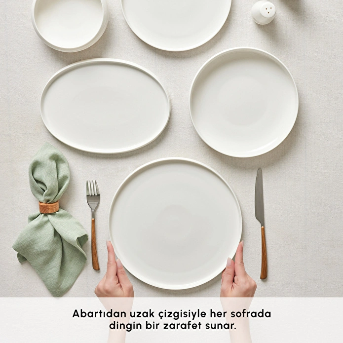 Karaca Stream Bone Sunset White 53 Parça 12 Kişlik Yemek Takımı