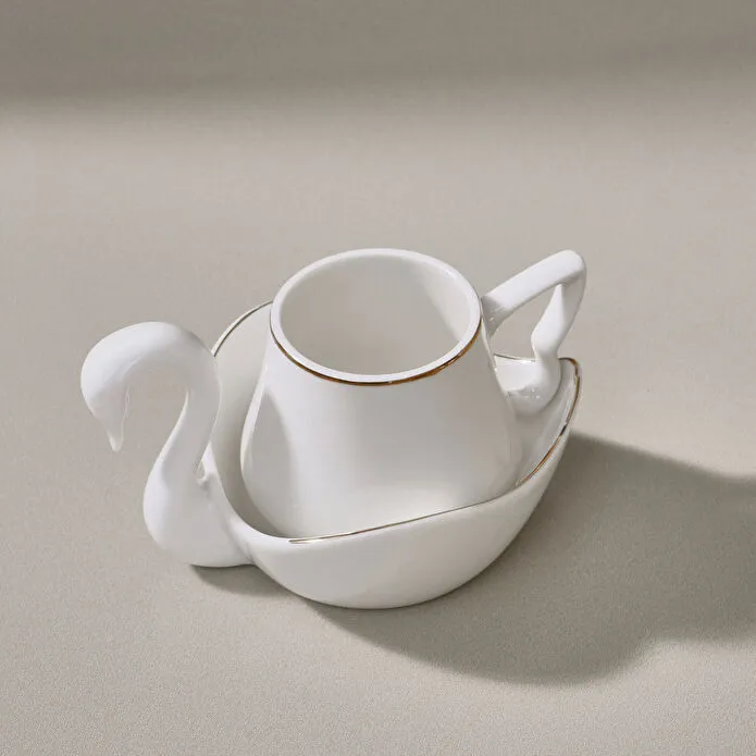 Karaca Swan 6 Kişilik Kahve Fincan Takımı 90 ml