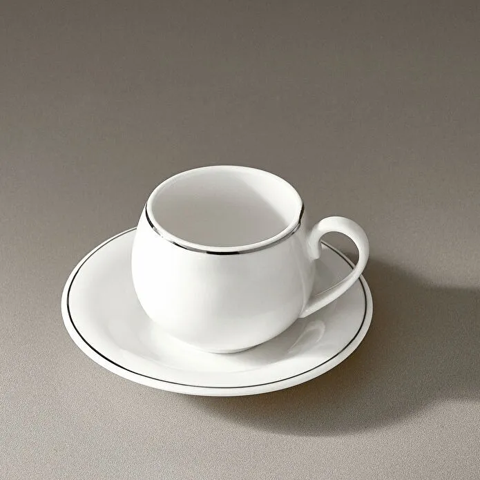 Karaca Adile 6 Kişilik Double kahve Fincan Takımı 130 ml