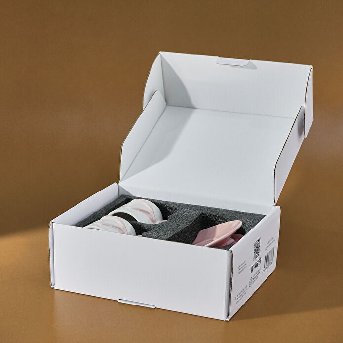 Karaca Ribbon 2 Kişilik Kahve Fincanı 110 ml Pembe