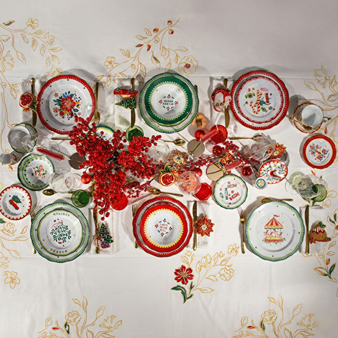 Baci Milano Mamma Mia Şeker Desenli Tatlı Tabağı 22 cm