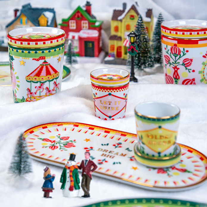 Baci Milano Mamma Mia Oval Tepsi Kırmızı