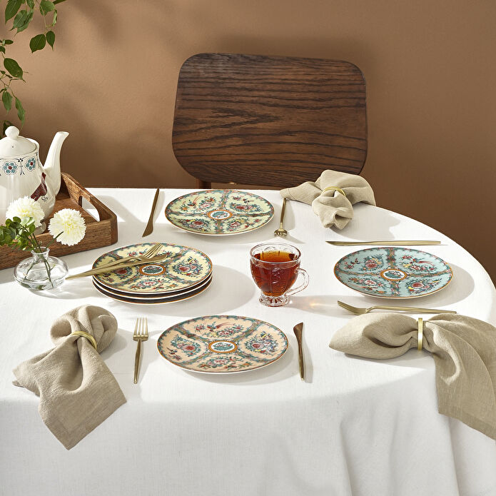 Karaca Harmonia 6 Parça Porselen Pasta Tabağı