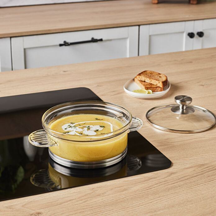 Karaca York Borosilikat Cam Tencere 16 cm