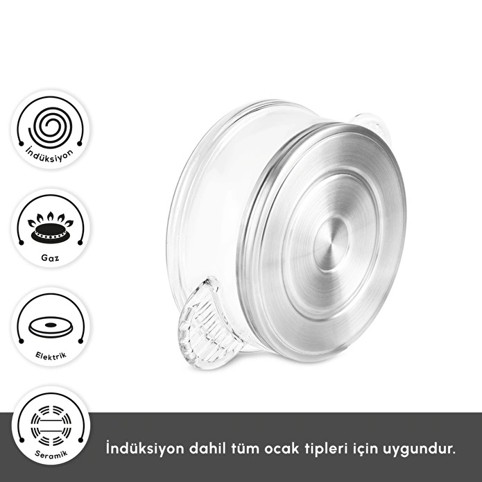 Karaca York Borosilikat Cam Tencere 16 cm