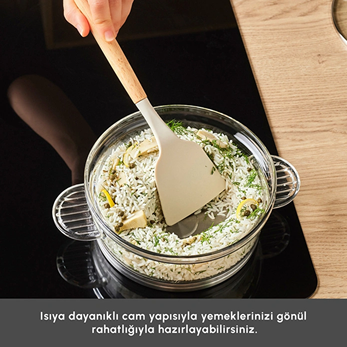 Karaca York Borosilikat Cam Tencere 18 cm