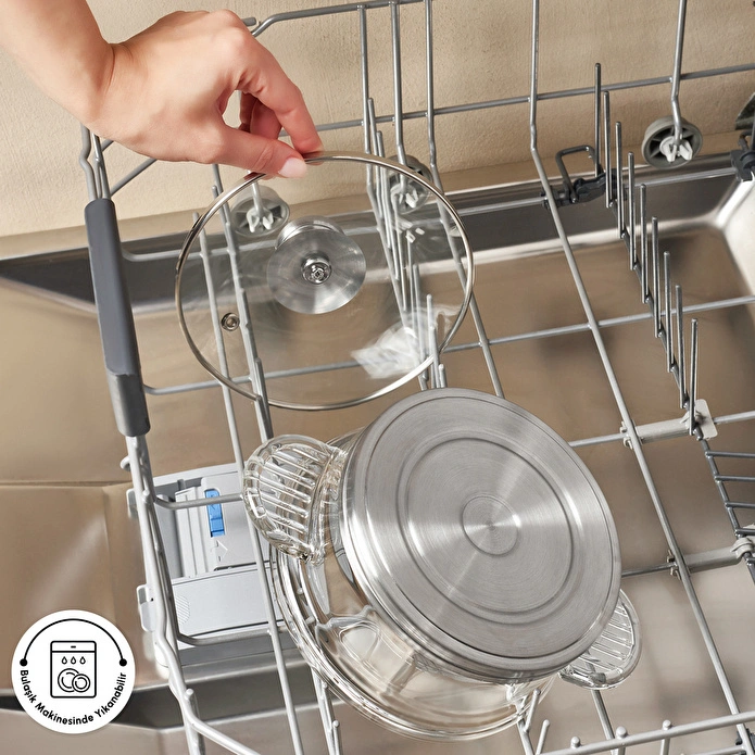 Karaca York Borosilikat Cam Tencere 18 cm